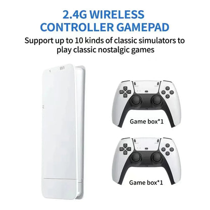 New 4K TV Game Stick M15 ultra 64G 128G Handheld Game Player 2.4G Dual Wireless Controller 50000+ Games Family Game Player
